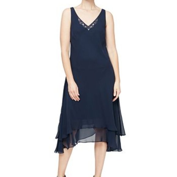 Catherines Dresses & Skirts - New Catherines Embellished V-Neck Dress Plus Size 18W